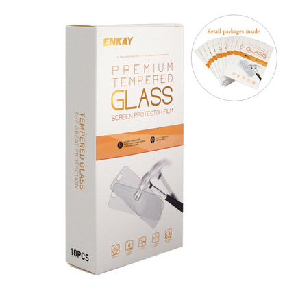 10 PCS ENKAY Hat-prince 0.26mm 9H 2.5D Curved Edge Tempered Glass Film for Galaxy A80