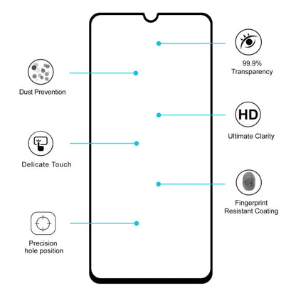 ENKAY Hat-prince Full Glue 0.26mm 9H 2.5D Tempered Glass Film for Galaxy A40