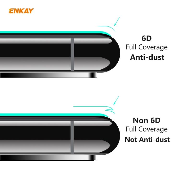 ENKAY Hat-Prince 0.26mm 9H 6D Curved Full Screen Eye Protection Green Film Tempered Glass Protector