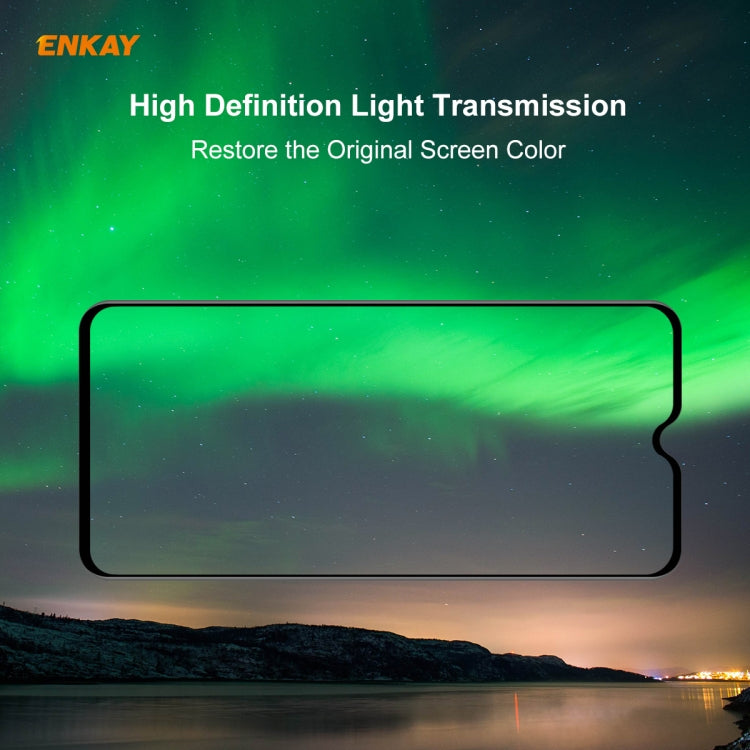ENKAY Hat-Prince 0.26mm 9H 6D Curved Full Screen Eye Protection Green Film Tempered Glass Protector