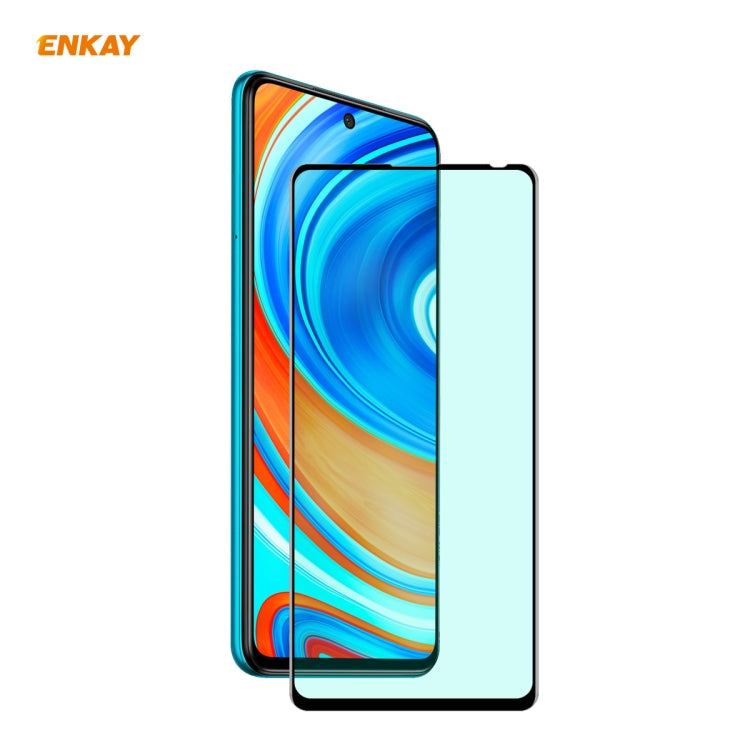 ENKAY Hat-Prince 0.26mm 9H 6D Curved Full Screen Eye Protection Green Film Tempered Glass Protector