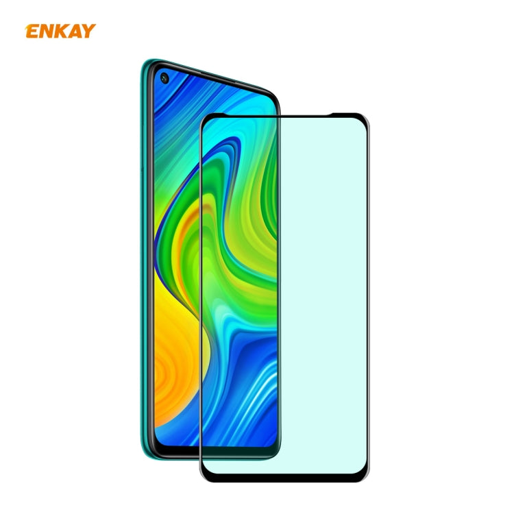 ENKAY Hat-Prince 0.26mm 9H 6D Curved Full Screen Eye Protection Green Film Tempered Glass Protector