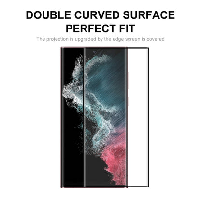 For Samsung Galaxy S22 Ultra ENKAY 3D Curved Explosion-proof Full Heat Bending Tempered Glass Film