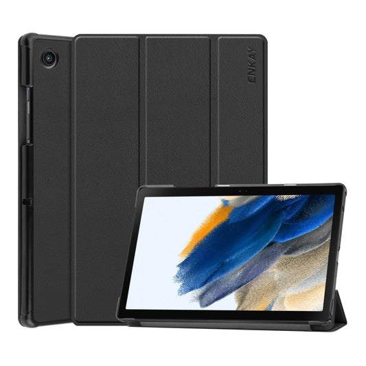 For Samsung Galaxy Tab A8 10.5 2021 ENKAY Custer Texture Leather Smart Tablet Case