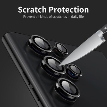 For Samsung Galaxy S22 Ultra 5G ENKAY Aluminium Alloy + Tempered Glass Camera Lens Cover