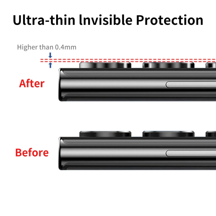 For Samsung Galaxy S22 Ultra 5G ENKAY Aluminium Alloy + Tempered Glass Camera Lens Cover