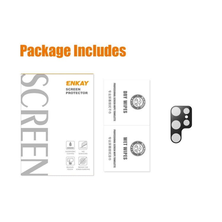 For Samsung Galaxy S22 Ultra 5G ENKAY 9H Rear Lens Tempered Glass Film