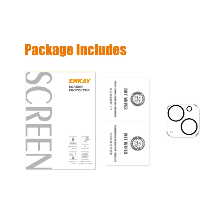 ENKAY Hat-Prince 9H Rear Camera Lens Tempered Glass Film for iPhone 13 / 13 mini