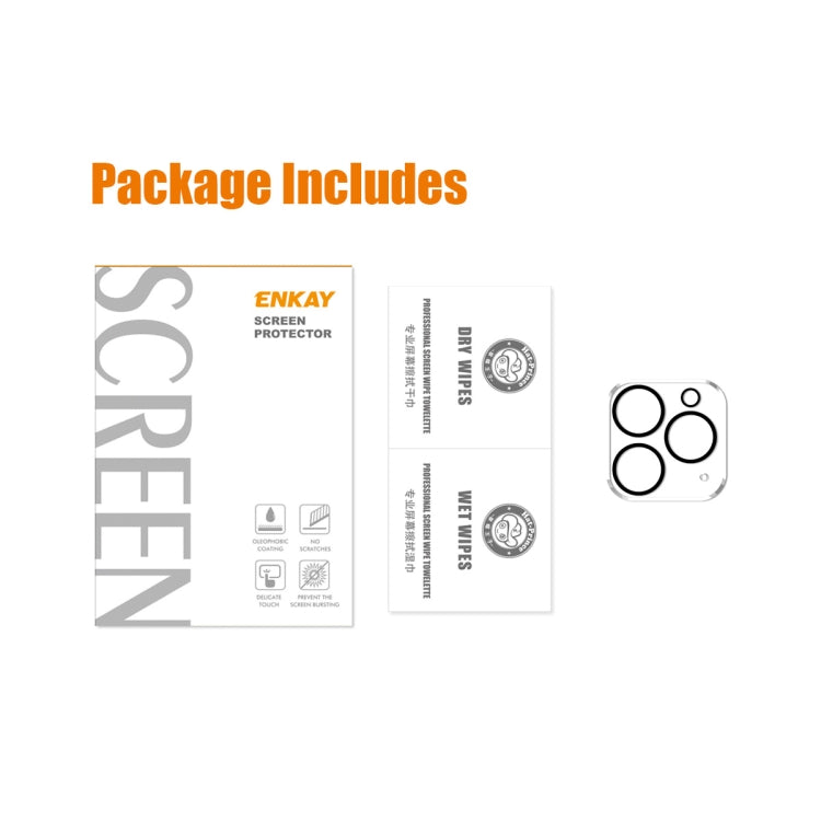 ENKAY Hat-Prince 9H Rear Camera Lens Tempered Glass Film for iPhone 13 Pro / 13 Pro Max