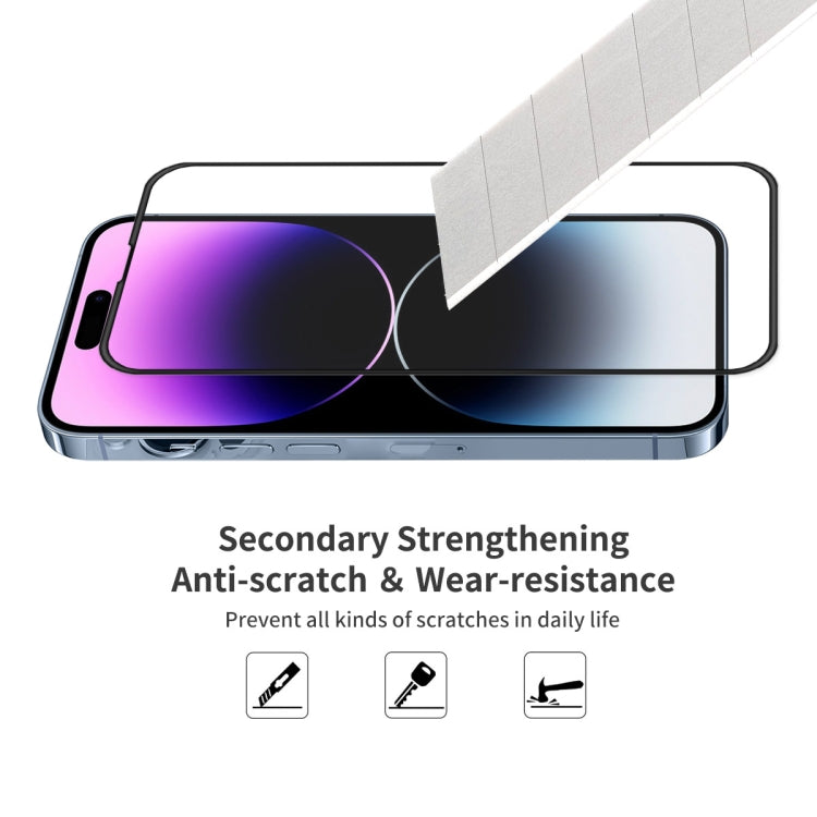 ENKAY Full Glue Tempered Glass Anti-fall Full Film for iPhone 14 Pro Max