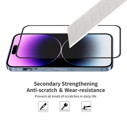 ENKAY Full Glue Tempered Glass Anti-fall Full Film for iPhone 14 Pro Max