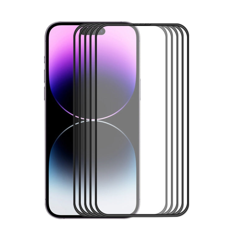 ENKAY Full Glue Tempered Glass Anti-fall Full Film for iPhone 14 Pro Max