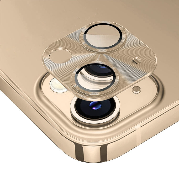 ENKAY Aluminium Alloy Tempered Glass Lens Cover Film For iPhone 14 / 14 Max