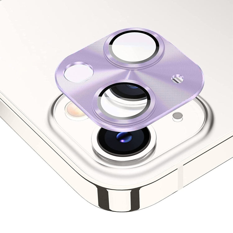 ENKAY Aluminium Alloy Tempered Glass Lens Cover Film For iPhone 14 / 14 Max