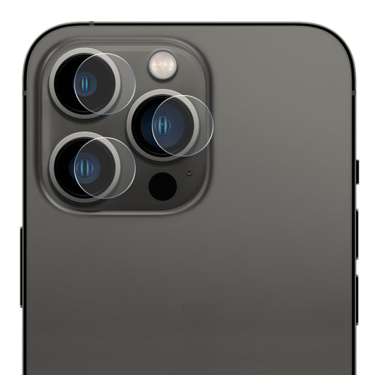 ENKAY 3 in 1 0.2mm 9H Tempered Glass Lens Film For iPhone 14 Pro / 14 Pro Max