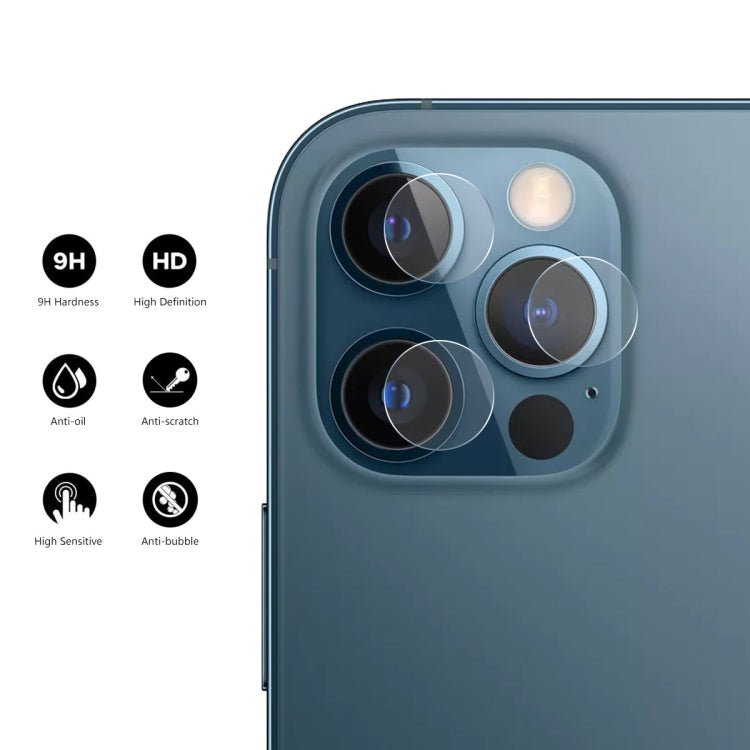 ENKAY 3 in 1 0.2mm 9H Tempered Glass Lens Film For iPhone 14 Pro / 14 Pro Max