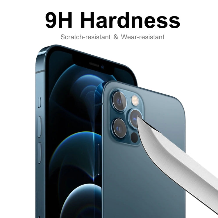 ENKAY 3 in 1 0.2mm 9H Tempered Glass Lens Film For iPhone 14 Pro / 14 Pro Max