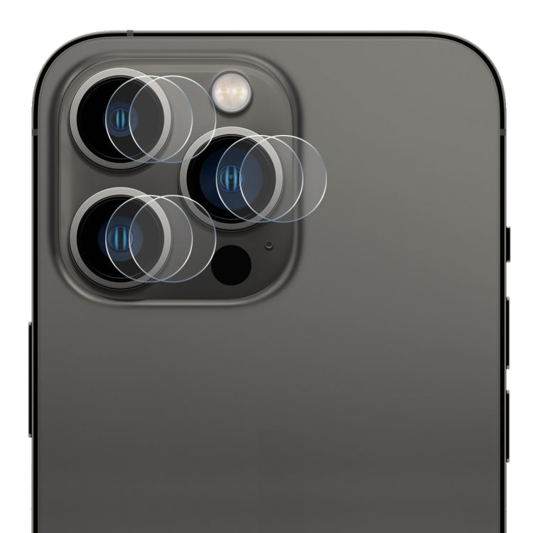 ENKAY 3 in 1 0.2mm 9H Tempered Glass Lens Film For iPhone 14 Pro / 14 Pro Max