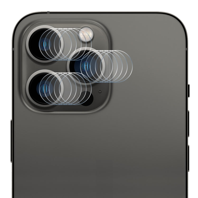 ENKAY 3 in 1 0.2mm 9H Tempered Glass Lens Film For iPhone 14 Pro / 14 Pro Max