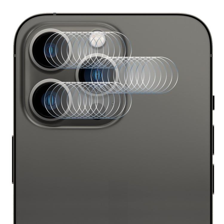 ENKAY 3 in 1 0.2mm 9H Tempered Glass Lens Film For iPhone 14 Pro / 14 Pro Max