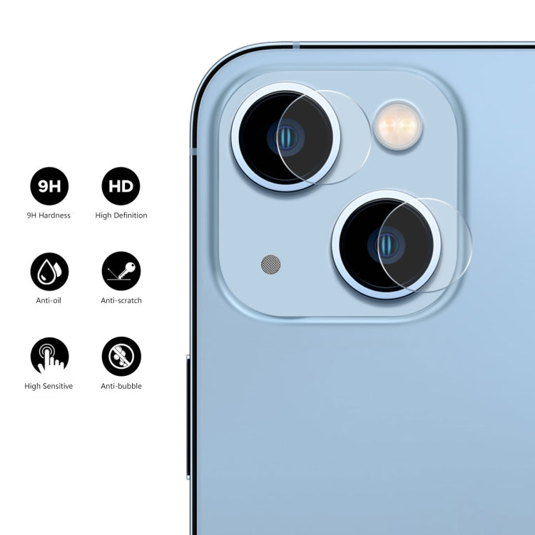 ENKAY 2 in 1 0.2mm 9H Tempered Glass Lens Film For iPhone 14 Pro / 14 Pro Max