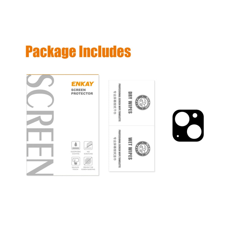 For iPhone 14 / 14 Plus ENKAY 9H Rear Lens Tempered Glass Film