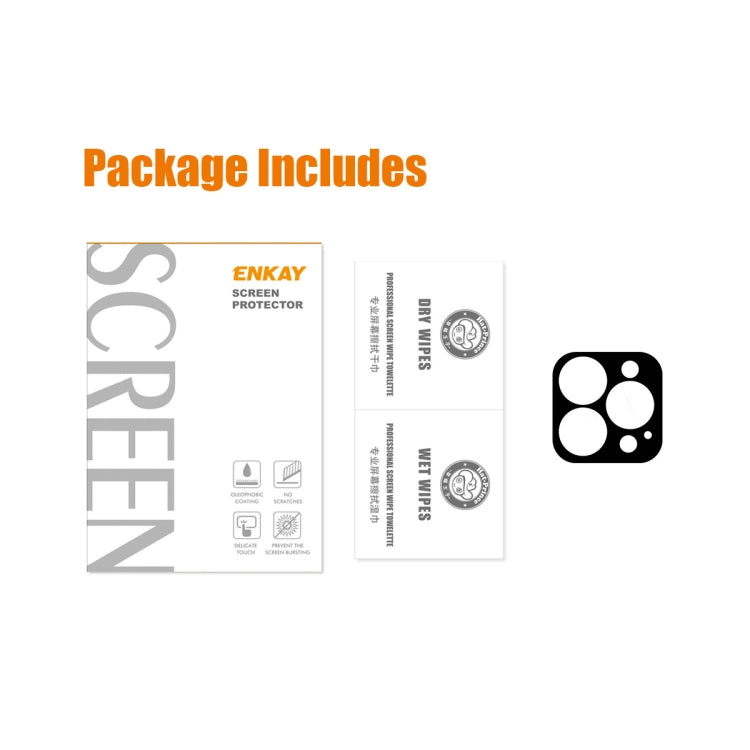 ENKAY 9H Rear Lens Tempered Glass Film For iPhone 14 Pro / 14 Pro Max