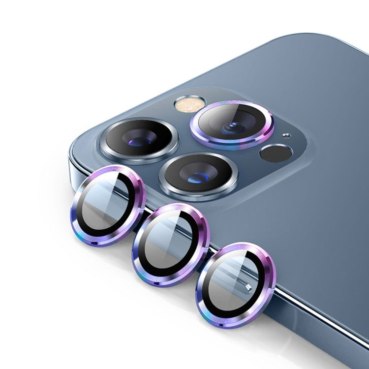 ENKAY 9H Rear Lens Metal Ring Tempered Glass Film For iPhone 14 Pro / 14 Pro Max