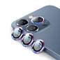ENKAY 9H Rear Lens Metal Ring Tempered Glass Film For iPhone 14 Pro / 14 Pro Max