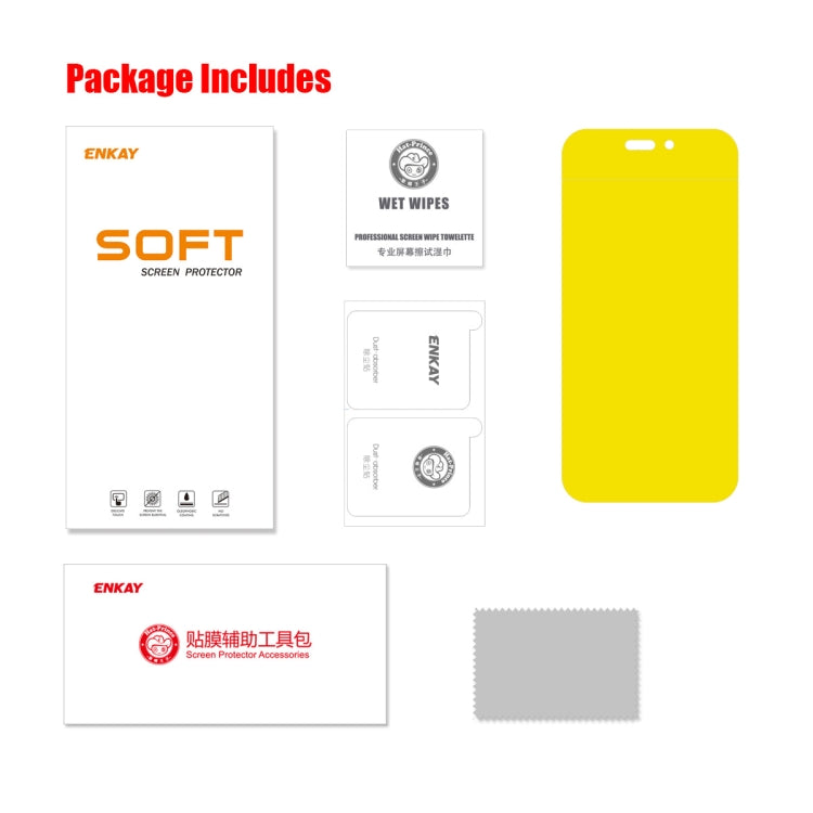 ENKAY Full Glue Explosion-proof Hydrogel Film For iPhone 14 Pro Max