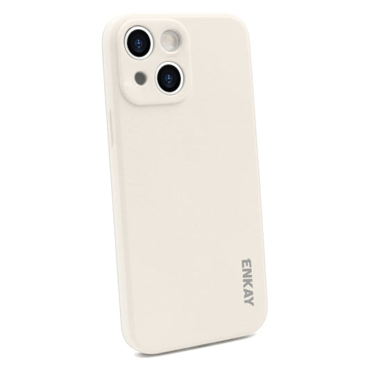 For iPhone 14 ENKAY Liquid Silicone Shockproof Soft Phone Case