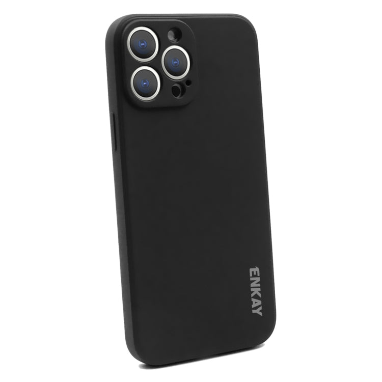 For iPhone 14 Pro ENKAY Liquid Silicone Shockproof Soft Phone Case