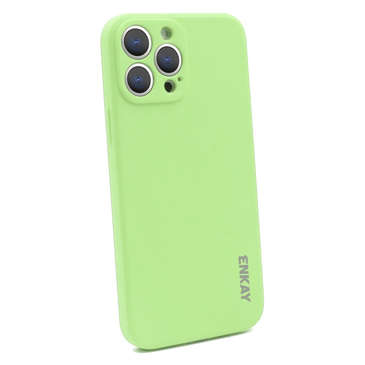 For iPhone 14 Pro ENKAY Liquid Silicone Shockproof Soft Phone Case