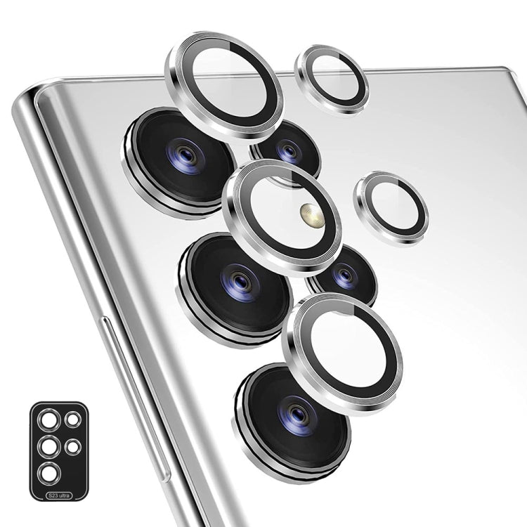 For Samsung Galaxy S23 Ultra 5G ENKAY Rear Lens Aluminium Alloy Tempered Glass Film
