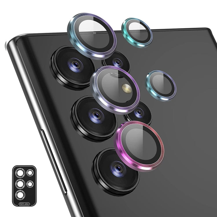 For Samsung Galaxy S23 Ultra 5G ENKAY Rear Lens Aluminium Alloy Tempered Glass Film