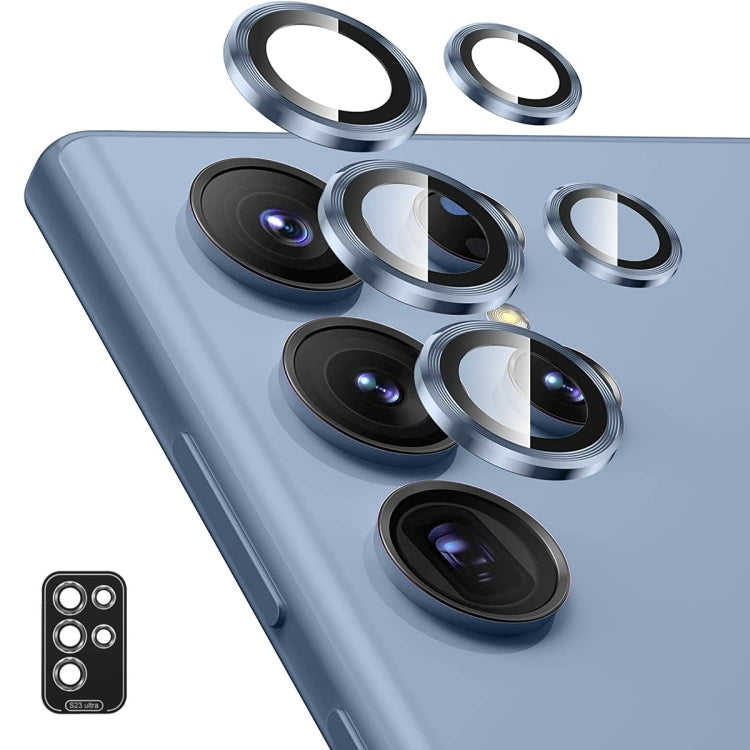 For Samsung Galaxy S23 Ultra 5G ENKAY Rear Lens Aluminium Alloy Tempered Glass Film