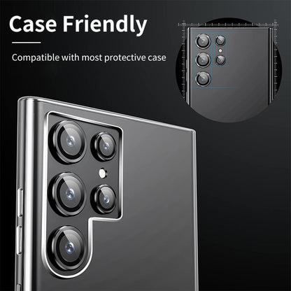 For Samsung Galaxy S23 Ultra 5G ENKAY Rear Lens Aluminium Alloy Tempered Glass Film