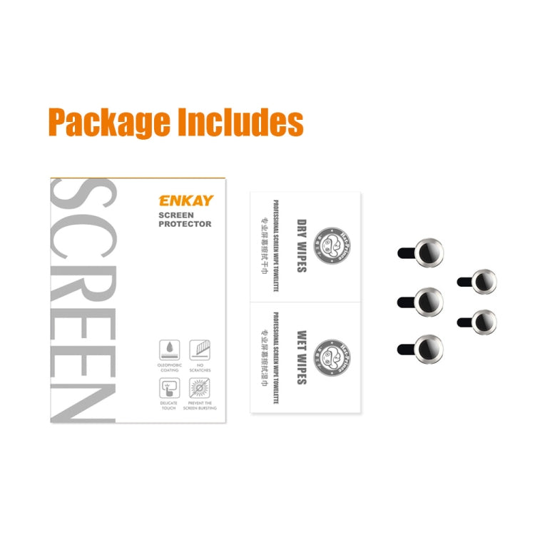For Samsung Galaxy S23 Ultra 5G ENKAY Rear Lens Aluminium Alloy Tempered Glass Film