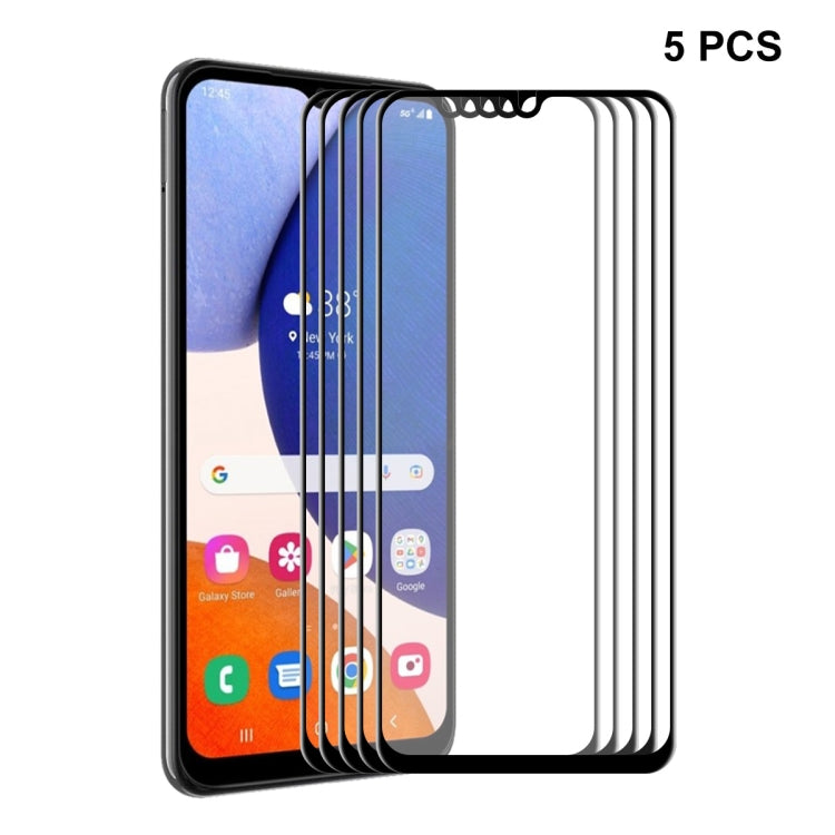 For Samsung Galaxy A14 5G ENKAY Hat-Prince 6D Full Glue Tempered Glass Full Film