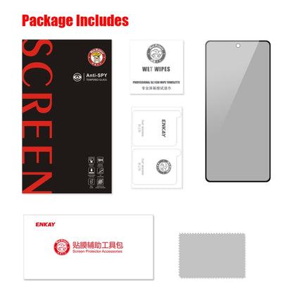For Samsung Galaxy A54 5GENKAY 28 Degree Anti-peeping Tempered Glass Full Screen Film