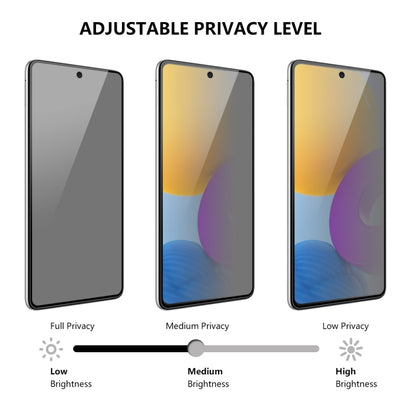 For Samsung Galaxy A54 5GENKAY 28 Degree Anti-peeping Tempered Glass Full Screen Film