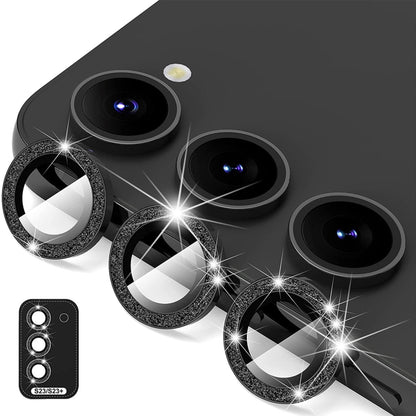 For Samsung Galaxy S23 5G / S23+ 5G ENKAY 9H Rear Camera Lens Glitter Aluminium Alloy Ring Tempered Glass Film