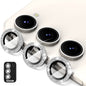 For Samsung Galaxy S23 5G / S23+ 5G ENKAY 9H Rear Camera Lens Glitter Aluminium Alloy Ring Tempered Glass Film