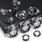 For Samsung Galaxy S23 Ultra 5G ENKAY 9H Rear Camera Lens Glitter Aluminium Alloy Ring Tempered Glass Film