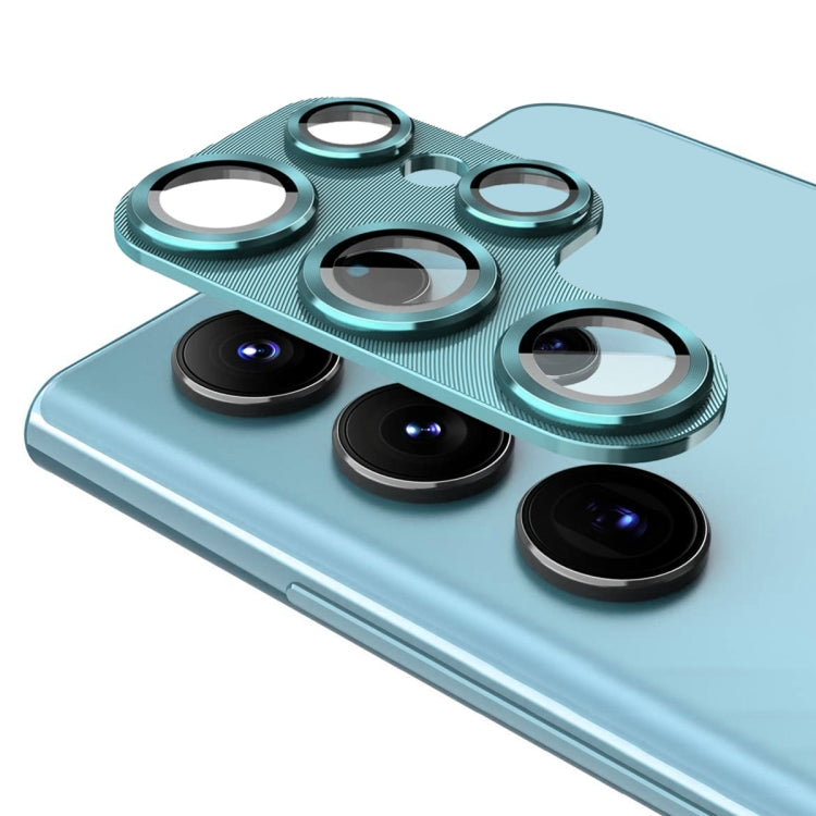 For Samsung Galaxy S22 Ultra ENKAY 9H Rear Camera Lens Aluminium Alloy Tempered Glass Film
