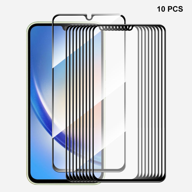 For Samsung Galaxy A34 5G / M34 / F34 ENKAY Hat-Prince Full Glue High Aluminum-silicon Tempered Glass Film