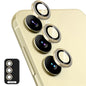 For Samsung Galaxy A14 / A34 ENKAY Hat-Prince 9H Rear Camera Lens Aluminium Alloy Ring Tempered Glass Film