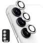 For Samsung Galaxy A24 ENKAY Hat-Prince 9H Rear Camera Lens Aluminium Alloy Ring Tempered Glass Film