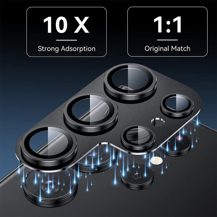 For Samsung Galaxy S23 Ultra 5G ENKAY Hat-Prince AR Anti-reflection Aluminium Alloy Tempered Glass Camera Lens Film