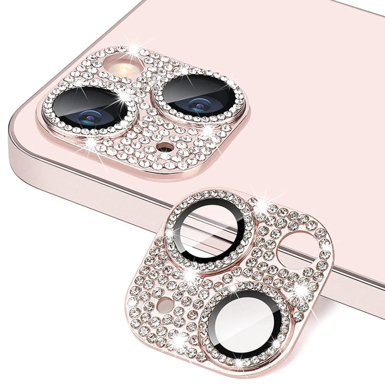 For iPhone 13 / 13 mini ENKAY Hat-Prince Blink Diamond Camera Lens Aluminium Alloy Tempered Glass Film